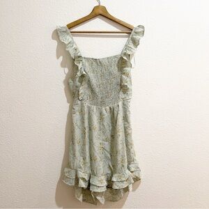 Heyson- NWT Floral Ruffle Sleeves Romper Large